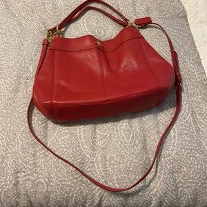 Red Leather Coach Purse